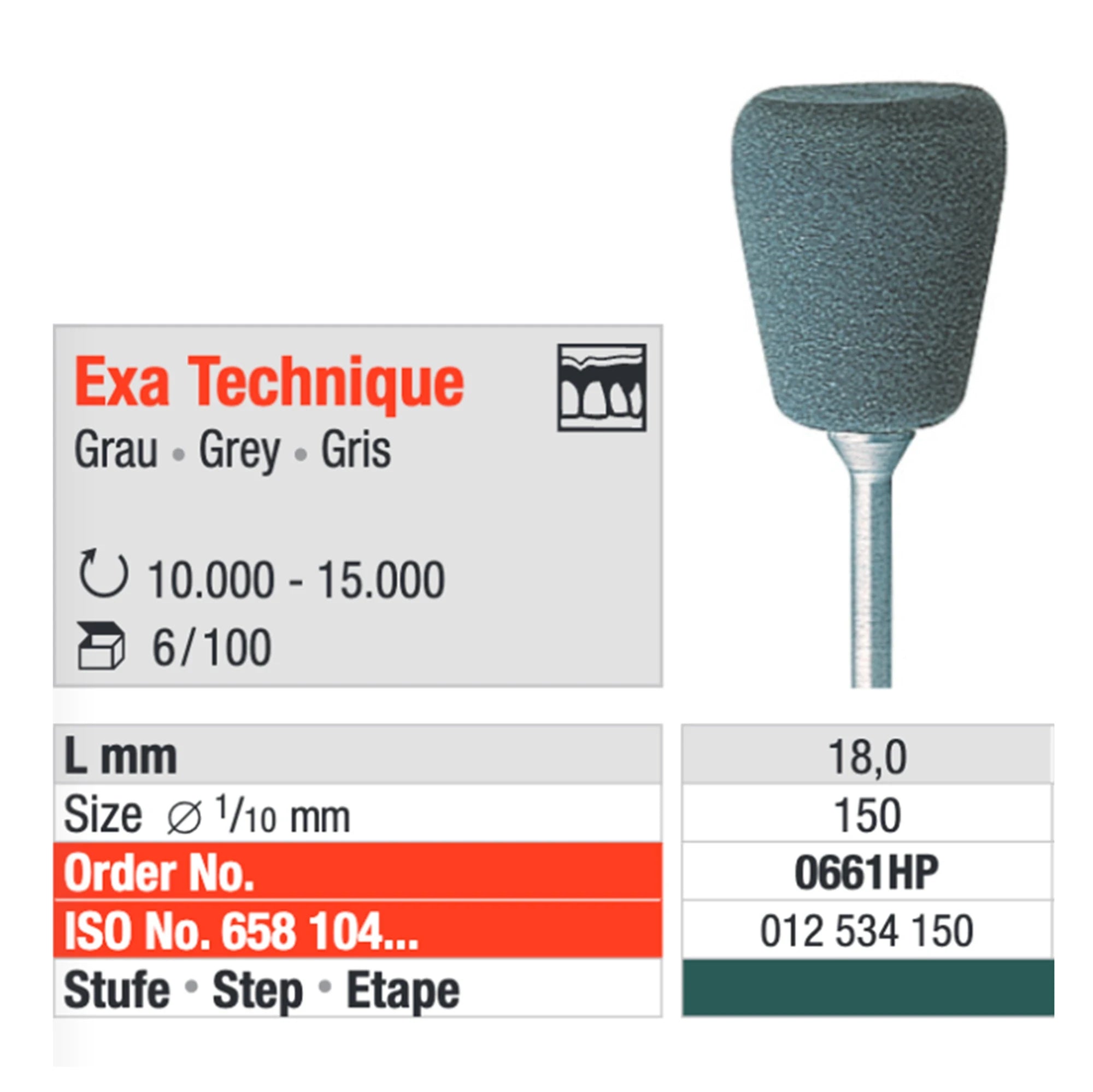 EDENTA EXA-TECHNIK HP GREY