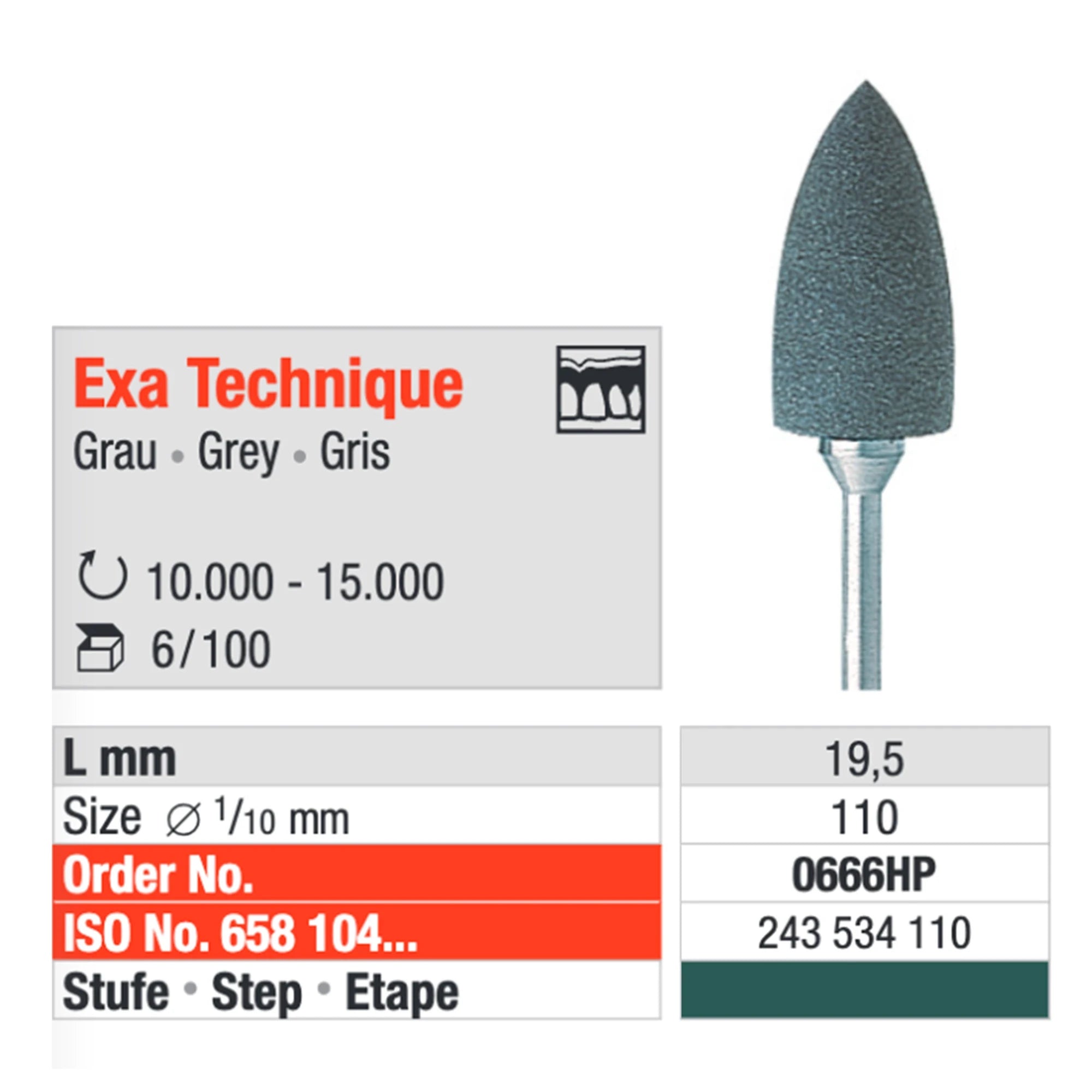 EDENTA EXA-TECHNIK HP GREY