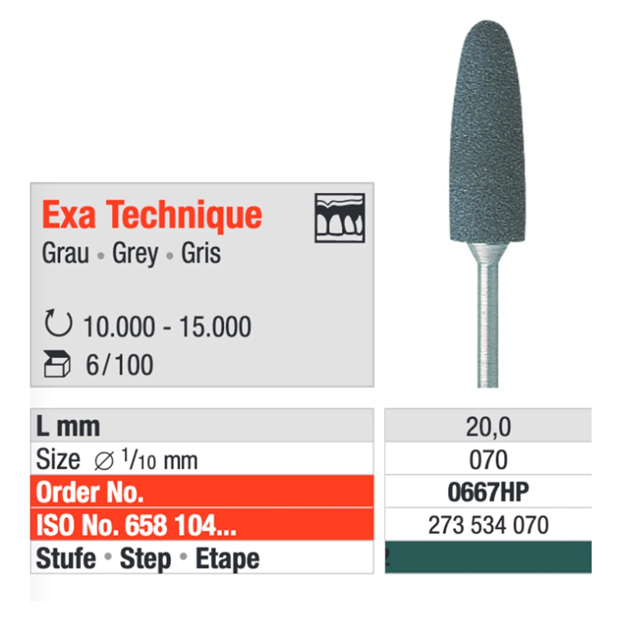 EDENTA EXA-TECHNIK HP GREY