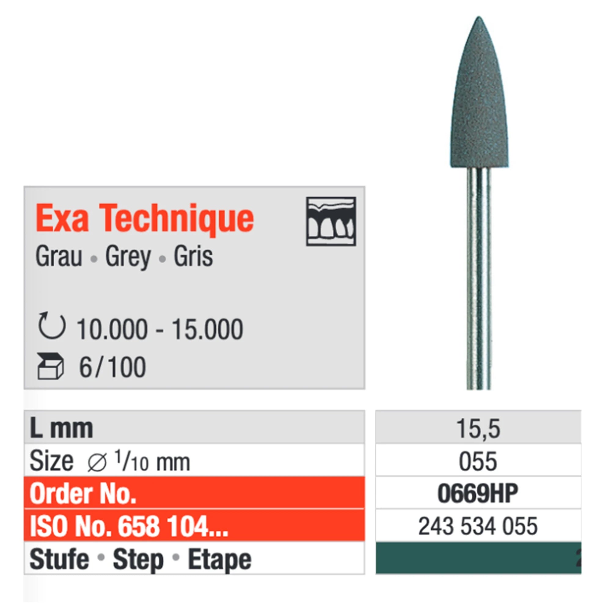 EDENTA EXA-TECHNIK HP GREY