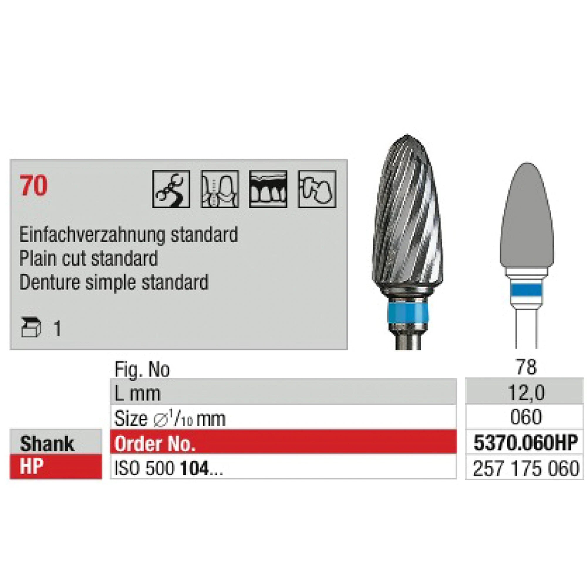 EDENTA TC CUTTER COARSE