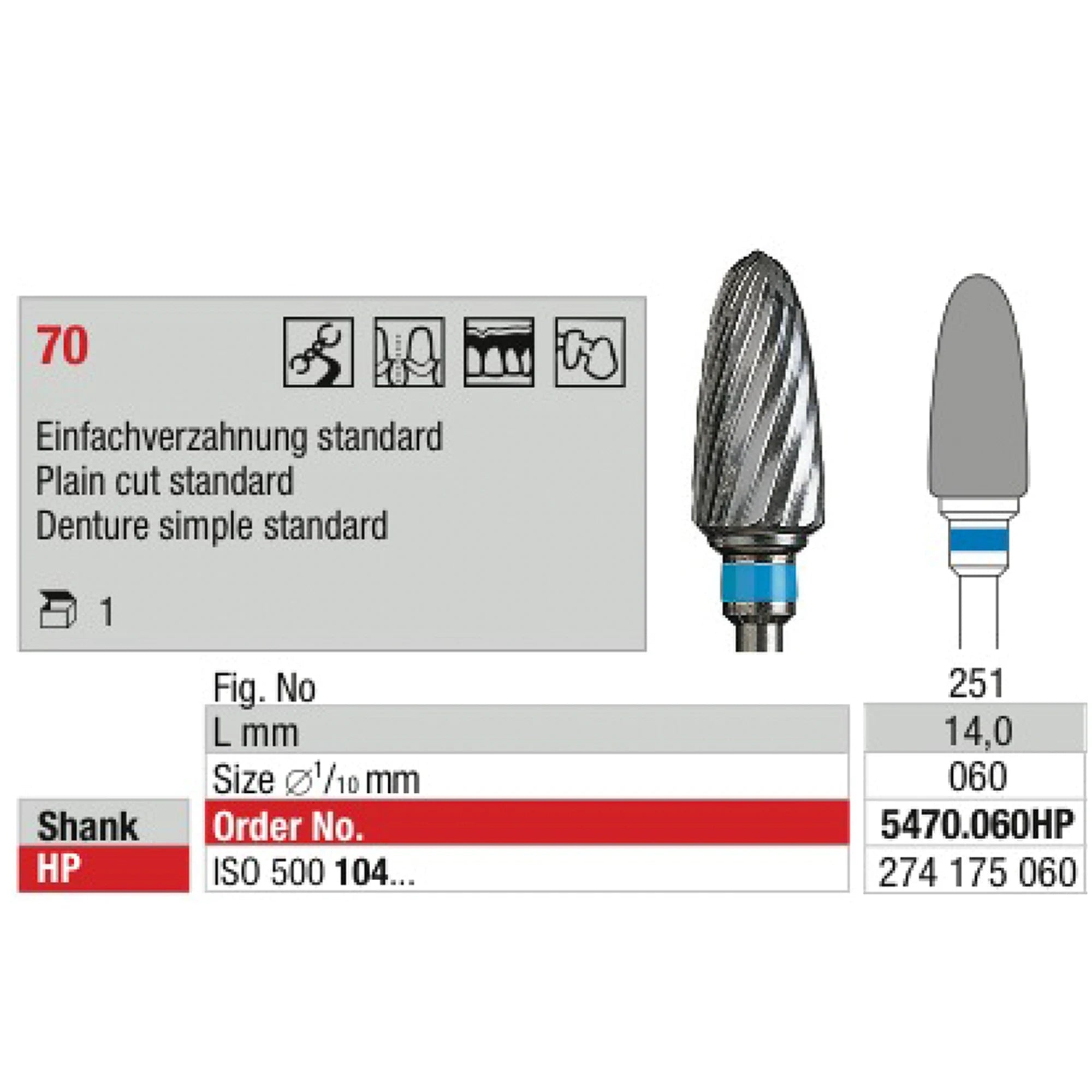 EDENTA TC CUTTER COARSE