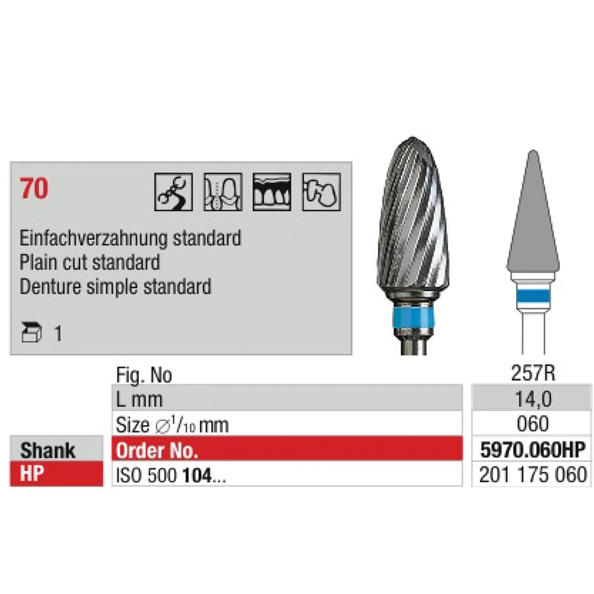 EDENTA TC CUTTER COARSE