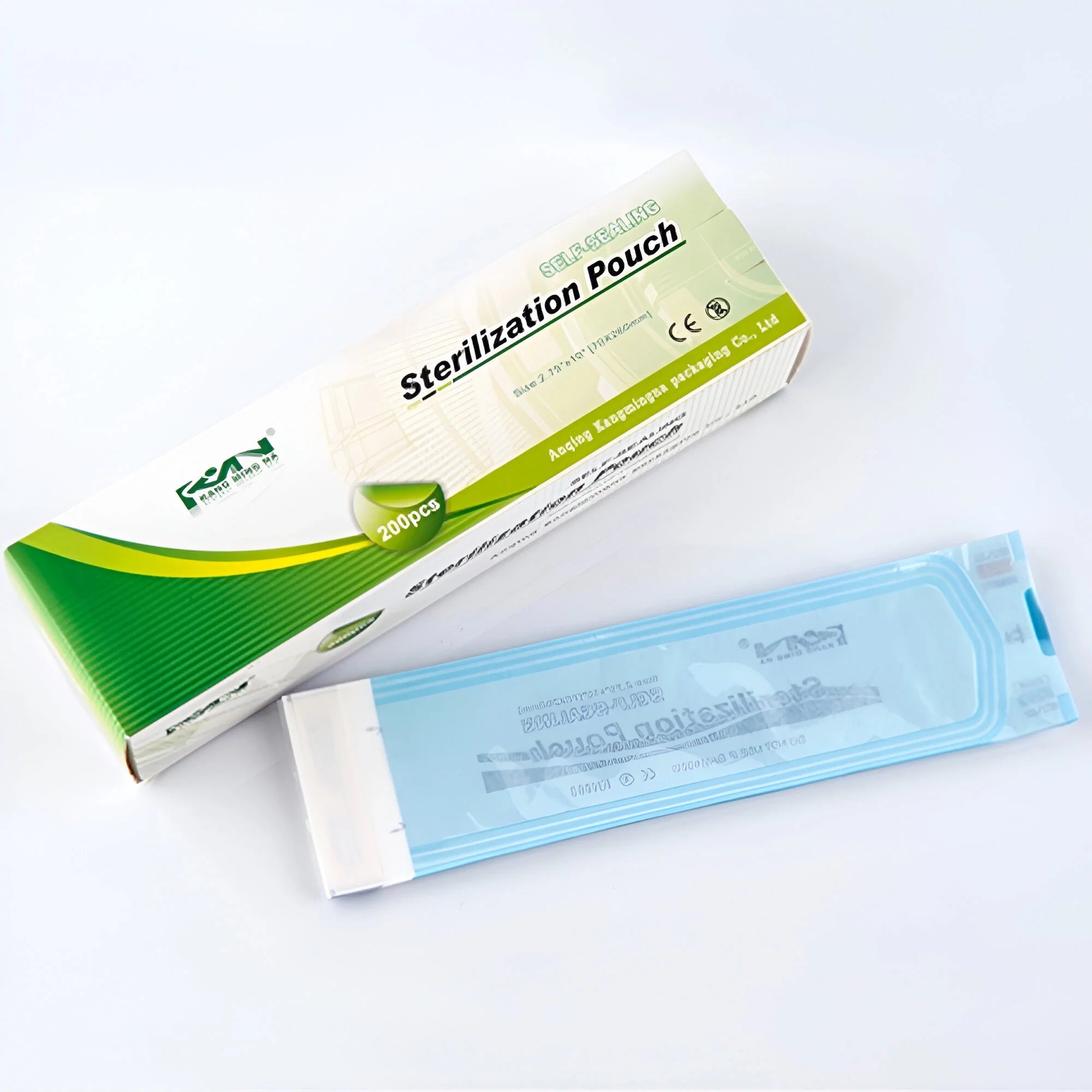 ANQING SELF-SEALING STERILIZATION FLAT POUCHES PAPER LENGTH 90X260MM, 200'S (Clearance)