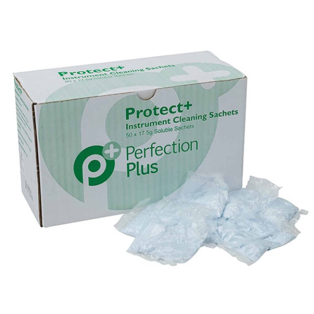 PERFECTION PLUS PROTECT+ INSTRUMENT CLEANING SACHETS BOX50 17.5G SACHETS
