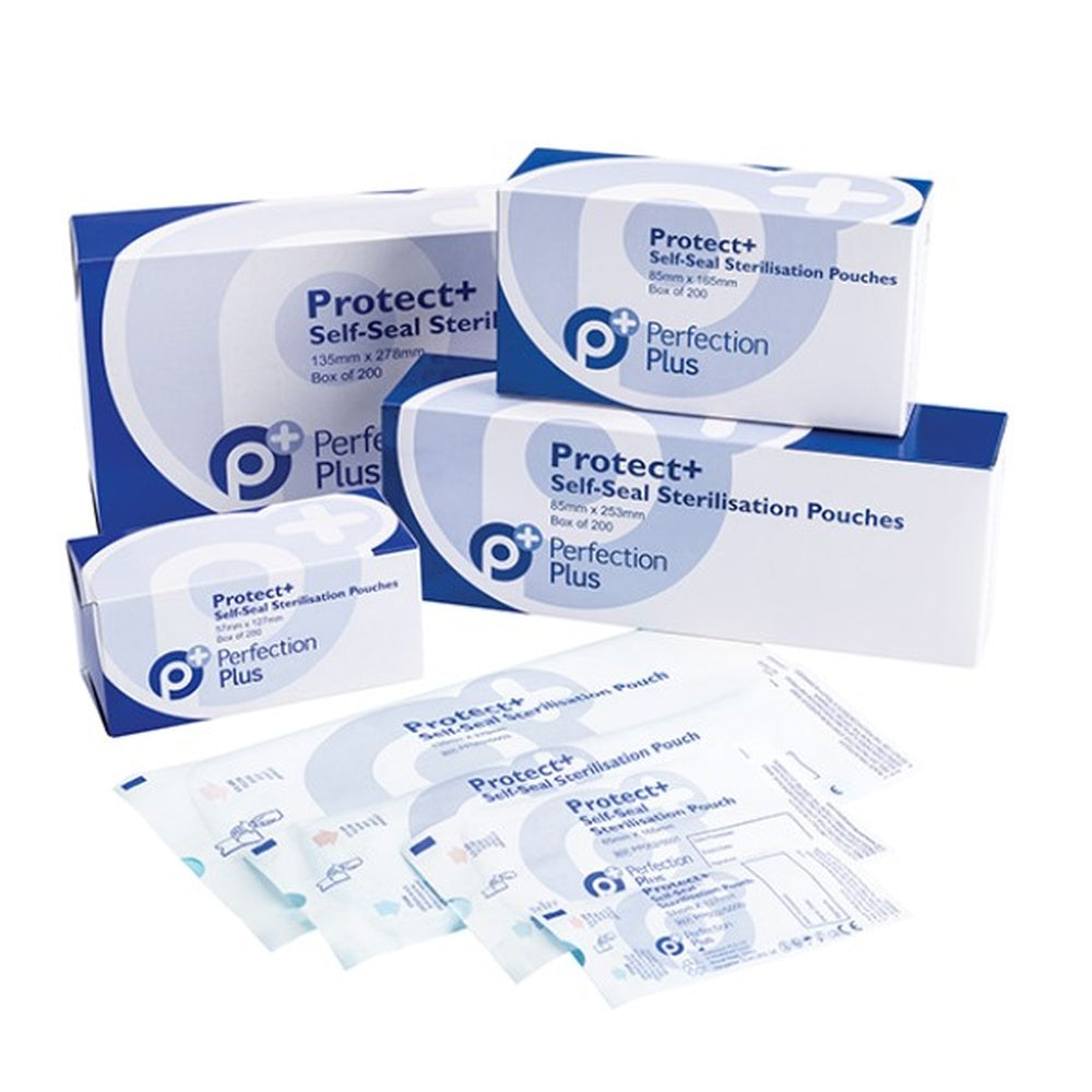 PERFECTION PLUS PROTECT+SELF-SEAL STERILISATION POUCHES PACK200