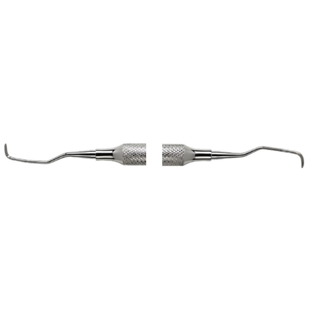 PERFECTION PLUS DELUXE INSTRUMENTS ROUND HANDLE GRACEY CURETTES DOUBLE ENDED HOLLOW 8MM APPROX. 12G
