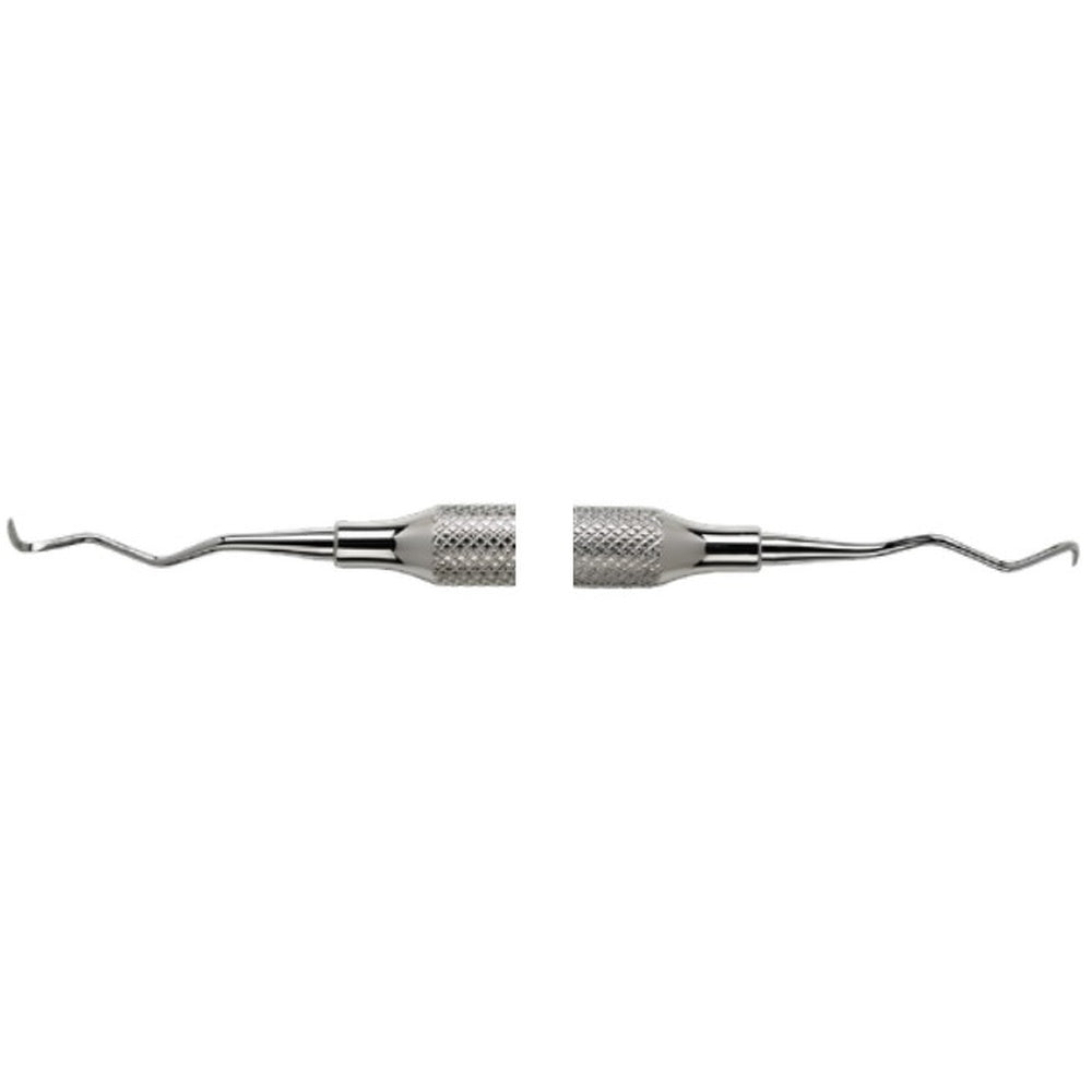 PERFECTION PLUS DELUXE INSTRUMENTS ROUND HANDLE GRACEY CURETTES DOUBLE ENDED HOLLOW 8MM APPROX. 12G